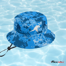 Load image into Gallery viewer, Blue Wave Bucket Hat - Player
