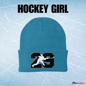 Personalized Hockey Number Beanie/Winter Hat