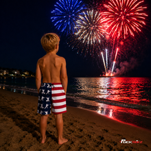 Load image into Gallery viewer, USA Hockey Swim Trunks
