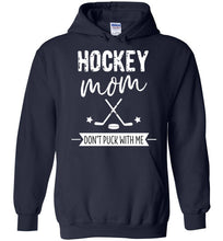 Load image into Gallery viewer, Navy Hockey Hoodie for the Hockey Mom
