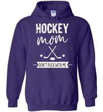 Load image into Gallery viewer, Purple Hockey Hoodie for the Hockey Mom
