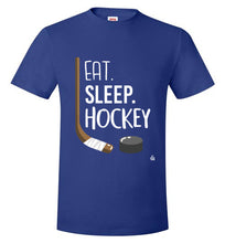 Load image into Gallery viewer, Mens Royal Blue Hockey Shirt for Dedicated Hockey Fans and Hockey Players
