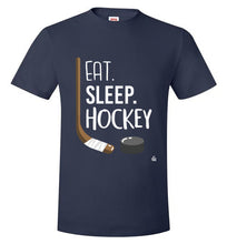 Load image into Gallery viewer, Mens Navy Hockey Shirt for Dedicated Hockey Fans and Hockey Players
