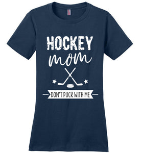Navy Hockey Shirt for the Hockey Mom