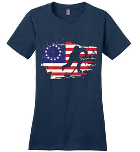 USA Betsy Ross Flag Hockey Shirt