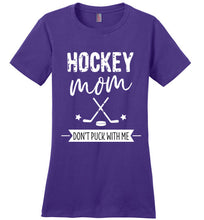 Load image into Gallery viewer, Purple Hockey Shirt for the Hockey Mom
