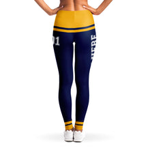 Load image into Gallery viewer, Blue/Yellow Team Leggings
