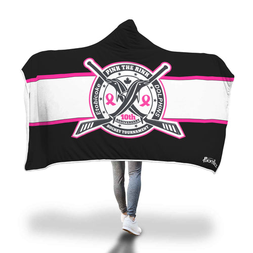 Pink The Rink Hooded Blanket