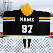 Load image into Gallery viewer, Personalized Hockey Hooded Blanket
