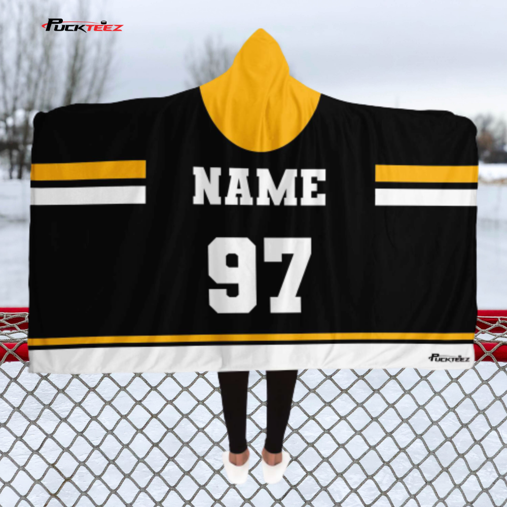 Personalized Hockey Hooded Blanket