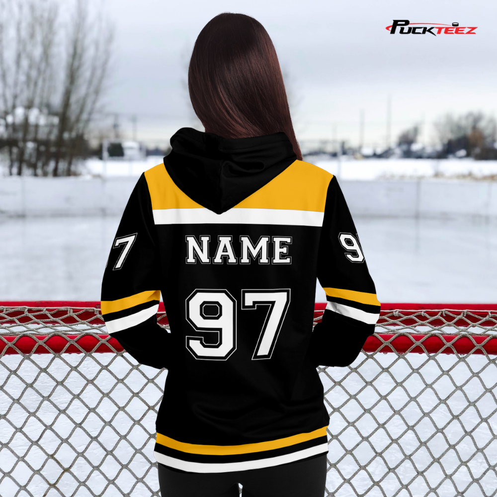 Personalized Team Hockey Hoodie Puck Teez