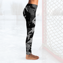Load image into Gallery viewer, Hockey Camo Leggings - Black
