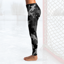 Load image into Gallery viewer, Hockey Camo Leggings - Black
