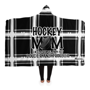 Hockey Mom Black Plaid