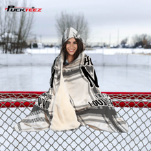 Load image into Gallery viewer, Hockey Mom Checkered Hooded Blanket
