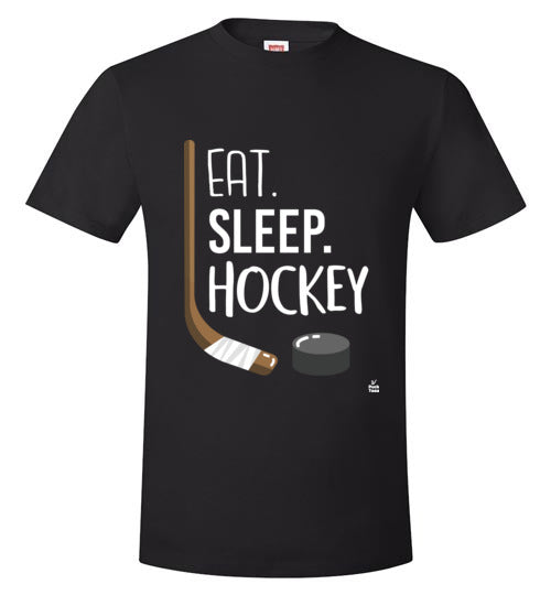 Mens Black Hockey Shirt for Dedicated Hockey Fans and Hockey Players