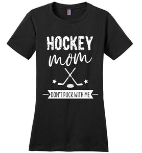 Black Hockey Shirt for the Hockey Mom