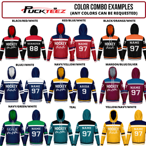 Personalized Team Hockey Hoodie Puck Teez