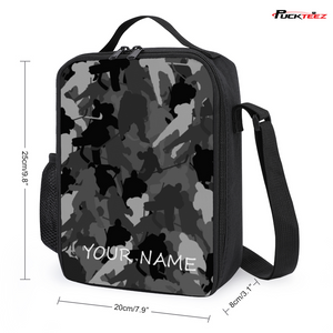 Personalized Hockey Camo Lunch Bag