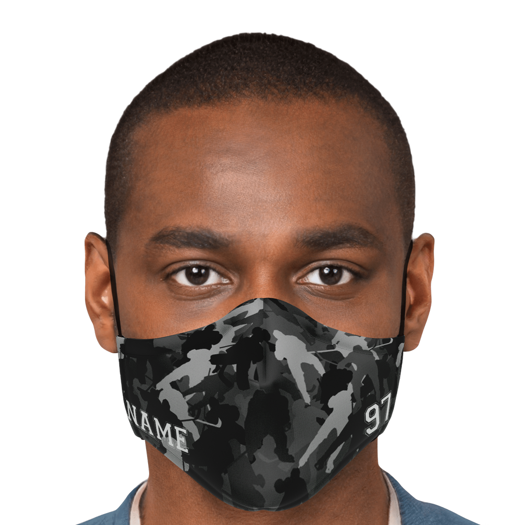 Black Camo Face Mask