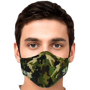 Green Camo Face Mask