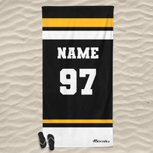Load image into Gallery viewer, Personalized Hockey Team Beach Towel
