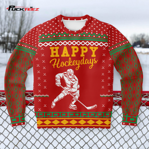 Ugly Hockey Christmas Sweatshirt